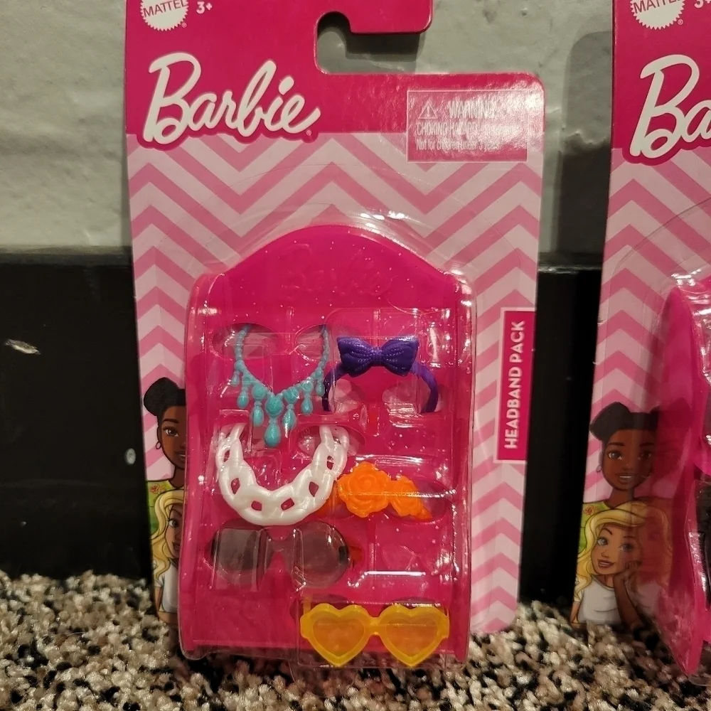 Barbie Accessories Lot of 3 Jewelry Necklace Shoes Handbags Purse Mattel 14 Pc